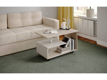 Стол журнальный КОНСУЛ-5 дуб крафт серый / кашемир