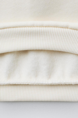 ZARA КОМПЛЕКТ ИЗ ТОЛСТОВКИ И ЛЕГИНСОВ, ЭКРЮ