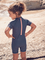 Купальник слитный на молнии для девочки Next E77-667, Темно-синий