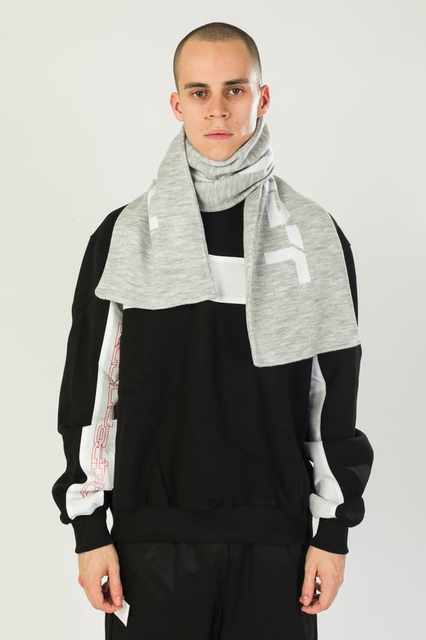 Шарф Cyrillic Светло-Серый меланж - фото 4