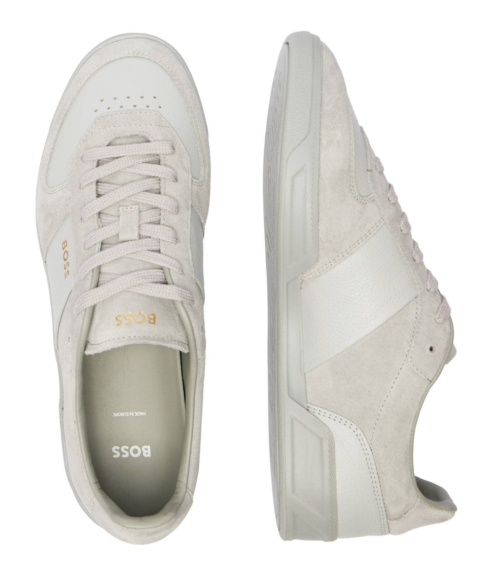 Кожаные кроссовки brandon BOSS BLACK - серый(50529499)