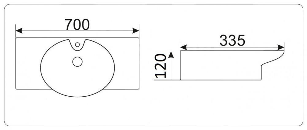 Умывальник CeramaLux STR4280C