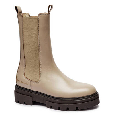 Skórzane stylity MONOCHROMATIC CHELSEA Tommy Hilfiger - бежевый(FW0FW06730)