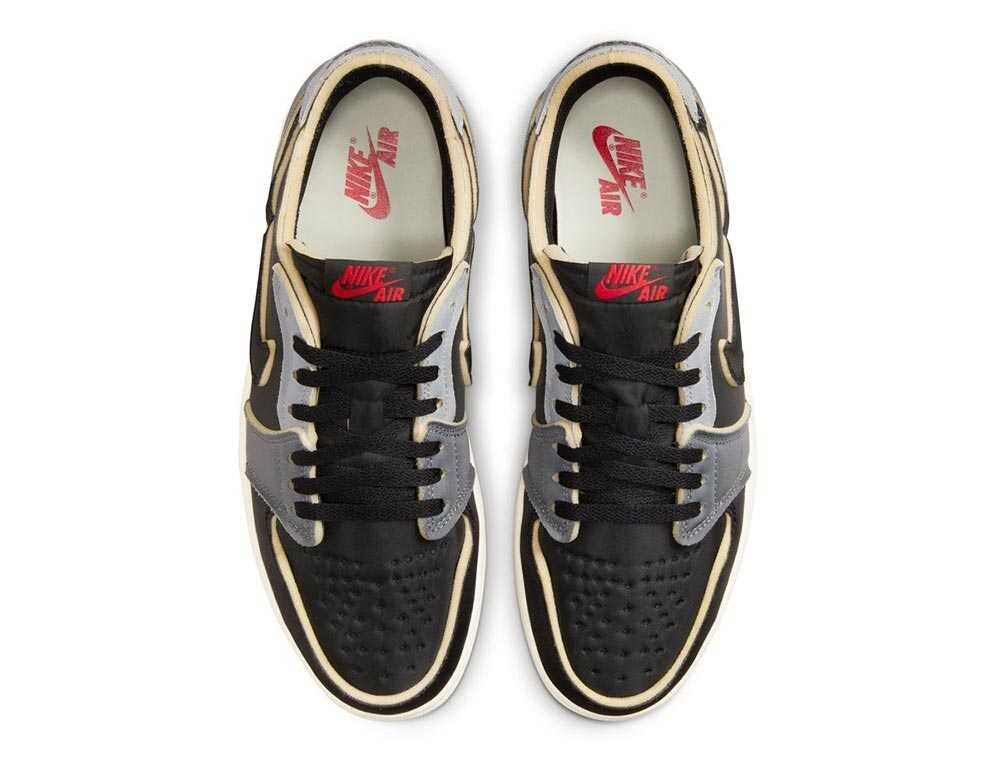 Баскетбольные кроссовки Air Jordan 1 Retro Low OG EX "Black and Smoke Grey"