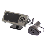 Авто часы + з/у USB VST 815 Blue/Red 12/24V