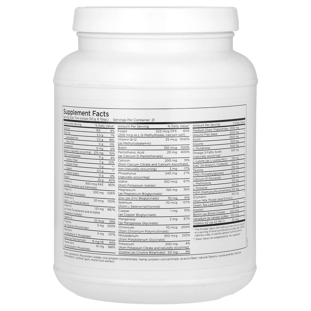 Metabolic Maintenance, Metabolic Detox, комплекс, натуральный шоколад, 1,05 кг (2,3 фунта)