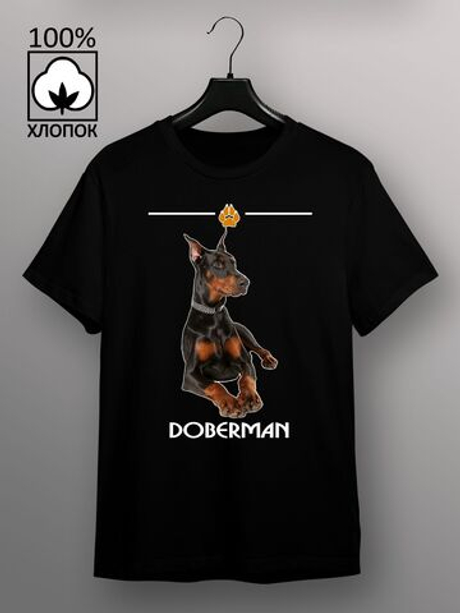 Футболка доберман
