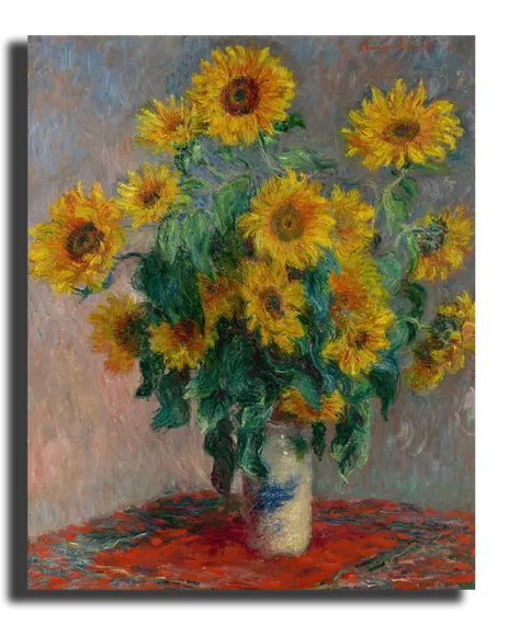 Репродукция "Клод Моне - Букет подсолнухов"