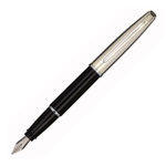 Перьевая ручка Aurora Style Metal Black CT, перо - F, в подарочной коробке