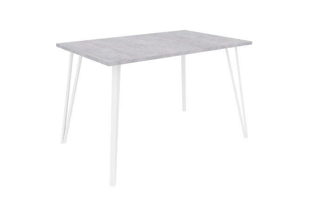 Стол кухонный обеденный Камень Тёмный/Чёрный, Сиена, 120х80х75,5 см