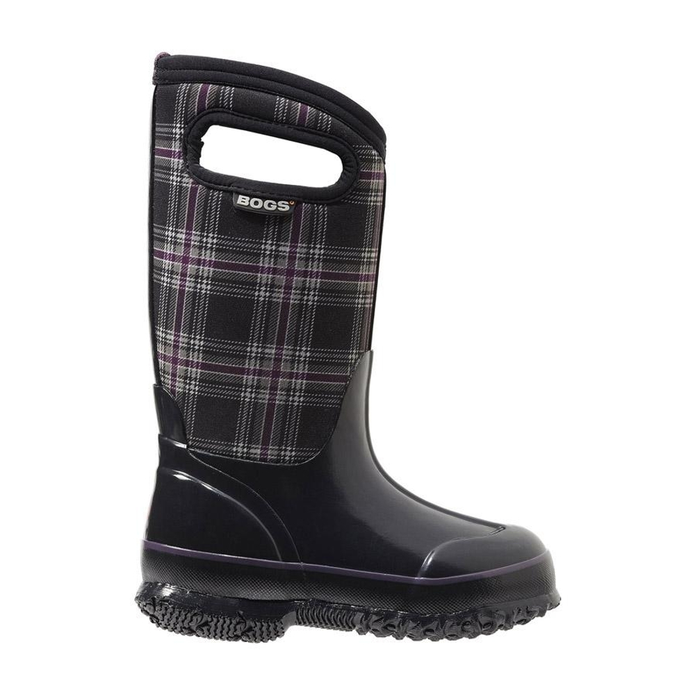 Сапоги Bogs Classic Winter Plaid  Черные