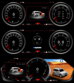 Электронная панель приборов Mitsubishi Pajero 4 2006-2022 - Carmedia NH-LCD-M1203 с 12.3" ЖК экраном QLED