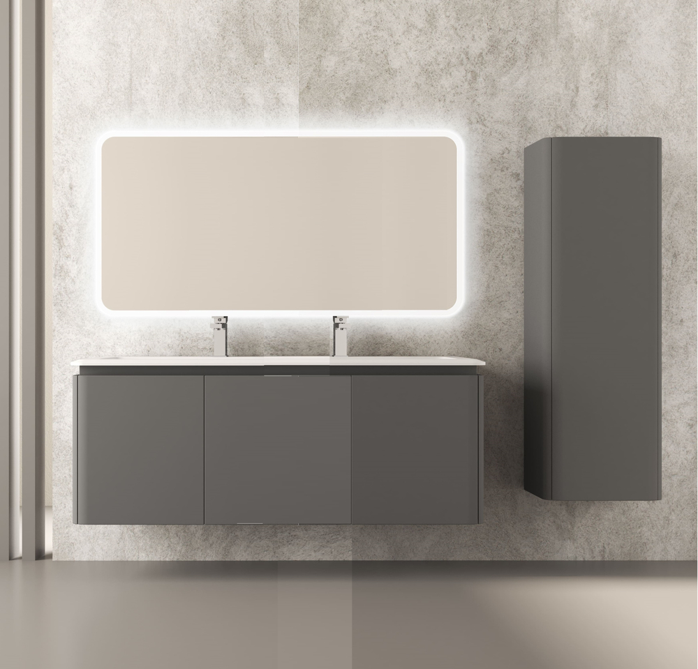 Мебель для ванной комнаты CEZARES STYLUS 141 см Grigio nuvola 55233 + 55265