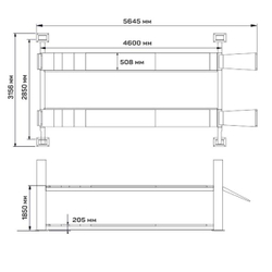 ТЕМП TFA5000-3D Подъёмник электрогидравлический четырехстоечный, 5 т