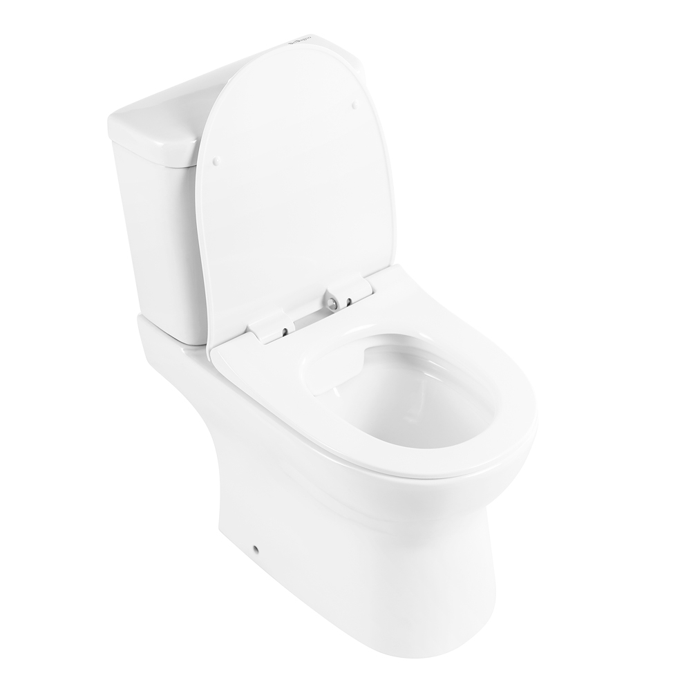 Унитаз-компакт безободковый с сиденьем BelBagno STEAM BB130CPR + BB130T