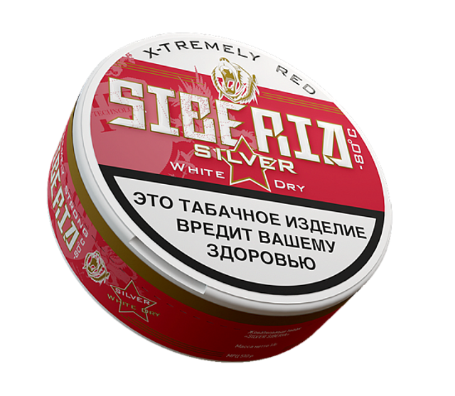 Жевательный табак SIBERIA Silver - White Dry 13г