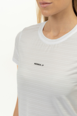 Футболка женская Nebbia 438 fit activewear t-shirt Airy White