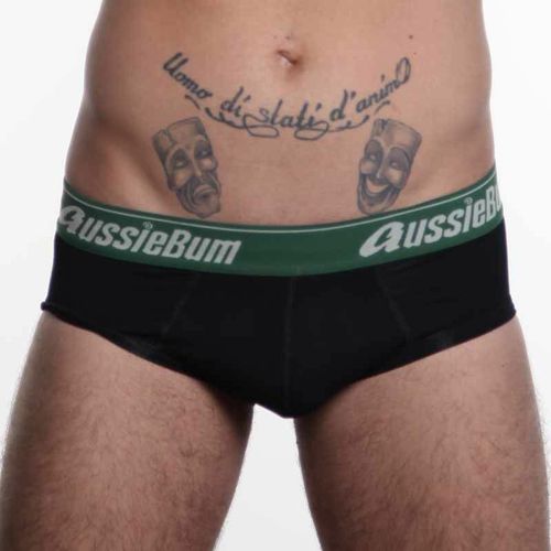 Мужские трусы брифы Aussiebum Cotton Soft Brief Mountain Black AB00278