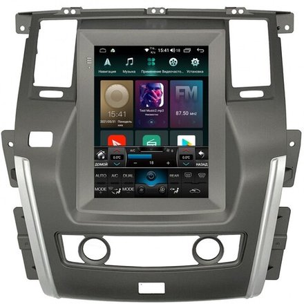 Магнитола Nissan Patrol Y62 2010-2015 (климат внизу) - Roximo RT-1208 ("Тесла-Стиль"), Android 11, 6Gb-128Gb, SIM-слот