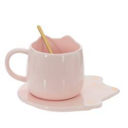 GAEM Кружка с блюдцем и ложкой, 300 мл, L16 W15 H10 см