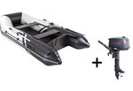 Броня-280 белый-черный + KAMISU T 5 BMS (комплект лодка + мотор)
