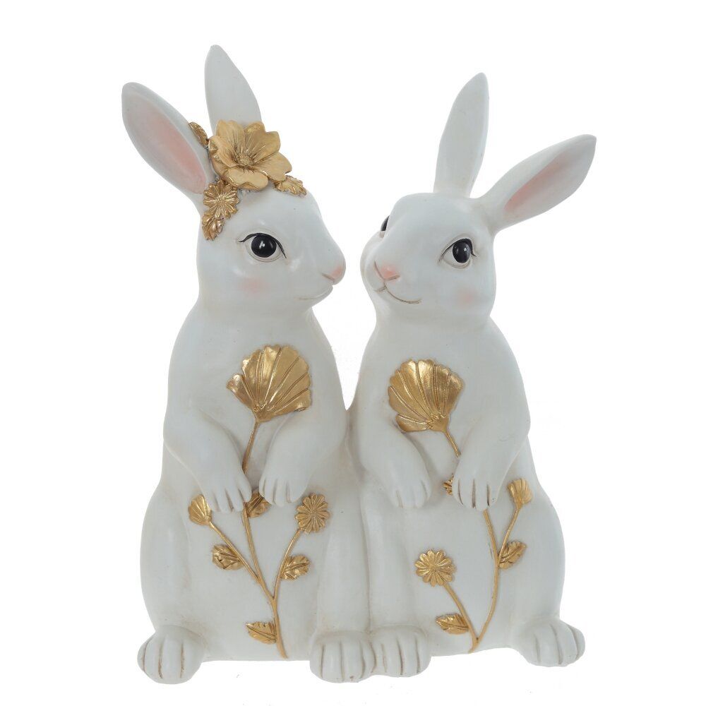 GAEM Фигурка декоративная "Зайцы", L17 W10,5 H21 см