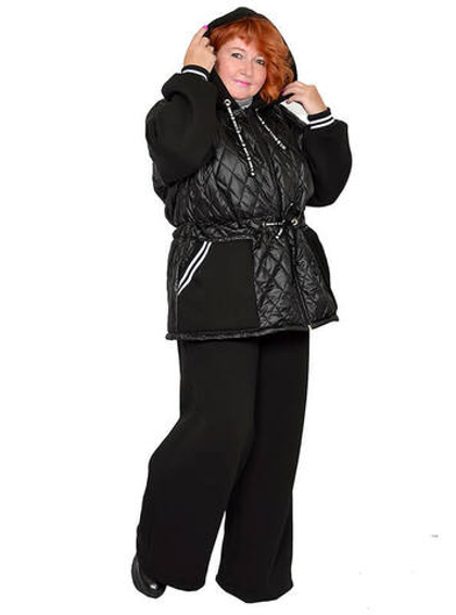 Брюки широкие из футера Инсбрук