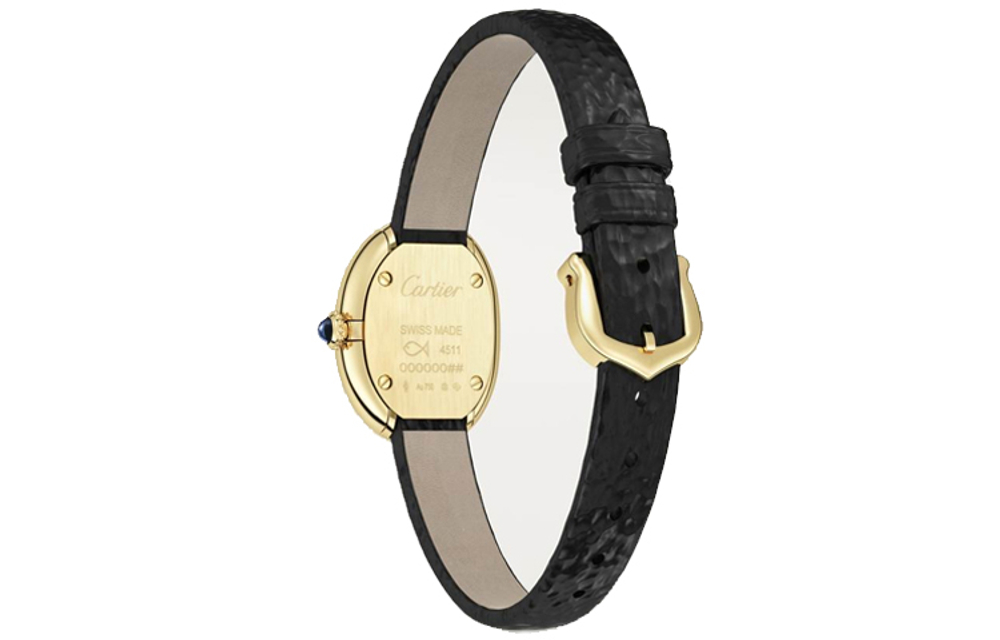 CARTIER Bathtub Collection Quartz Movement 30m Water Resistance Women"s Watch 24.6*18.7mm White Dial