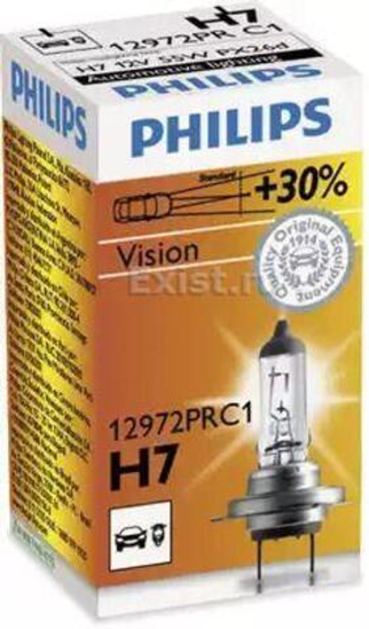 Автолампа 12V H7 55W Philips Premium +30%