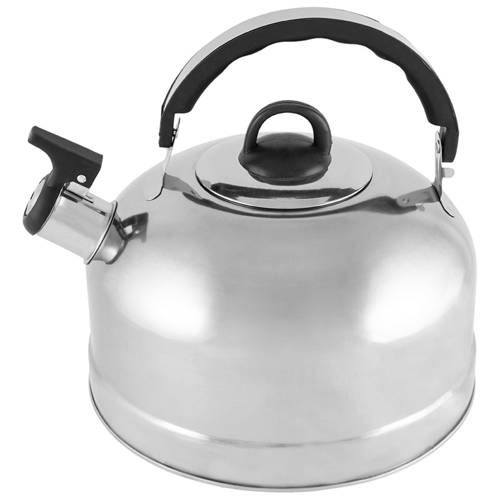 Чайник из нерж. стали Mallony Casual (2.7л, со свистком, зеркальная полировка)