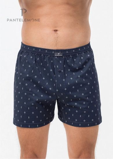 Трусы мужские семейные для больших мужчин Pantelemone PMBB-443, геометрия темный деним