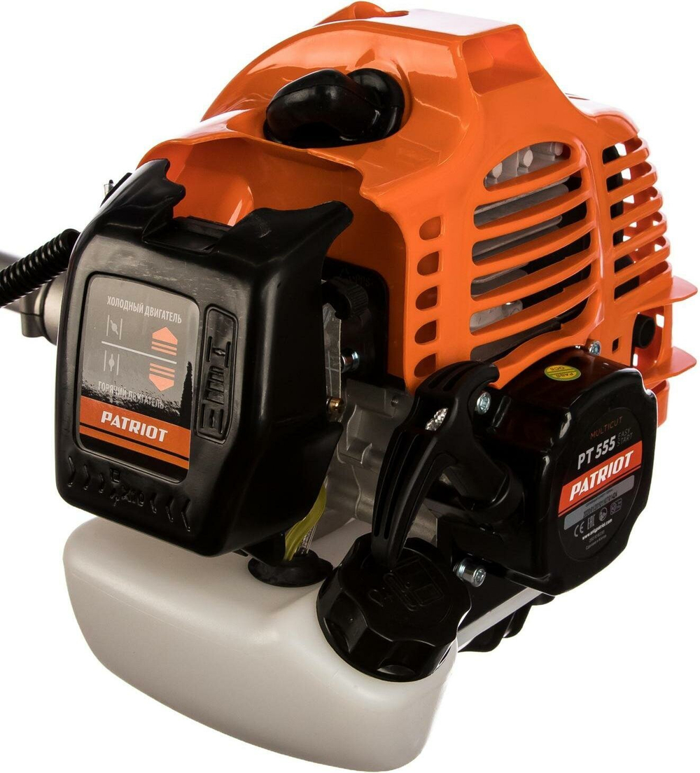 Мотокоса бенз PATRIOT PT 555 (1+1), 52сс, 3.0л.с, жест. вал, U-рук, катушка Comfort+3Т(250106230)