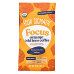 Four Sigmatic, Focus, органический холодный кофе с ежовиком гребенчатым, грибами и яконом, крупного помола, темная обжарка, 283 г (10 унций)