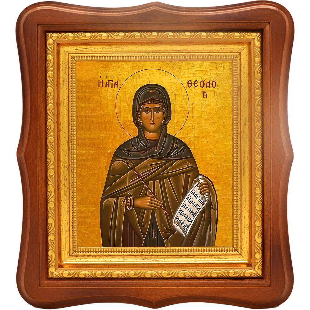 Феодотия Азийская преподобная. Икона на холсте.