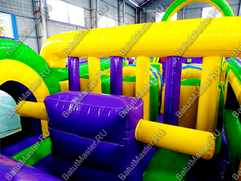 Надувной батут "Длинная полоса препятствий" 29*4*5 м