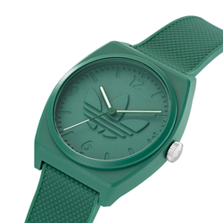 Adidas Originals STREET Wrist Watch Quartz Movement Resin Strap 38mm Green Dial Men"s Watches 50m Water Resistant