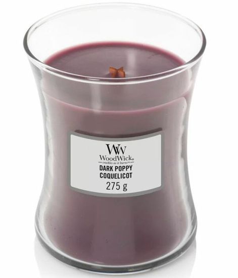 Темный мак, ароматическая свеча, WoodWick