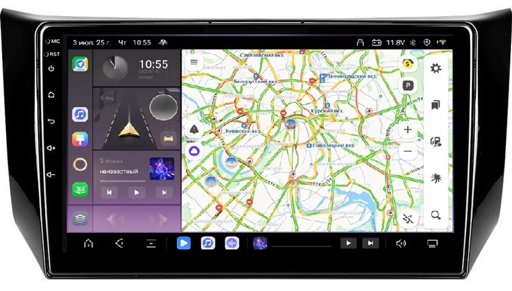 Магнитола для Nissan Sentra/Sylphy B17 2012-2023, Tiida 2015 - Kuberg QLed, Android 13, TS20, CarPlay, SIM-слот