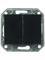 Выключатель 2-кл ProfiTec Corsa механизм+накладка Графит PC-пласт