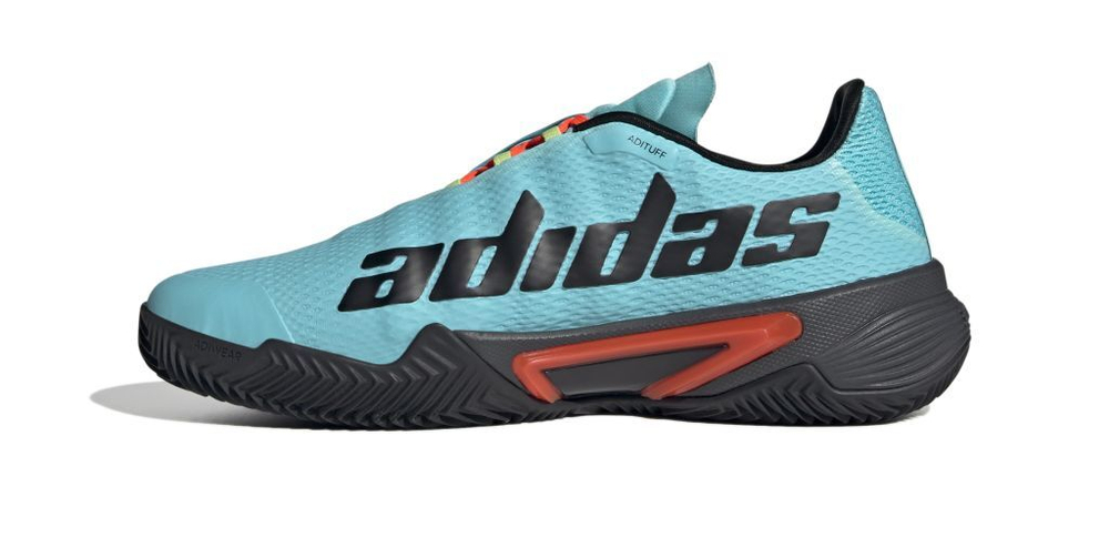 Мужские кроссовки теннисные Adidas Barricade M Clay - pulse aqua/core black/pulse lime