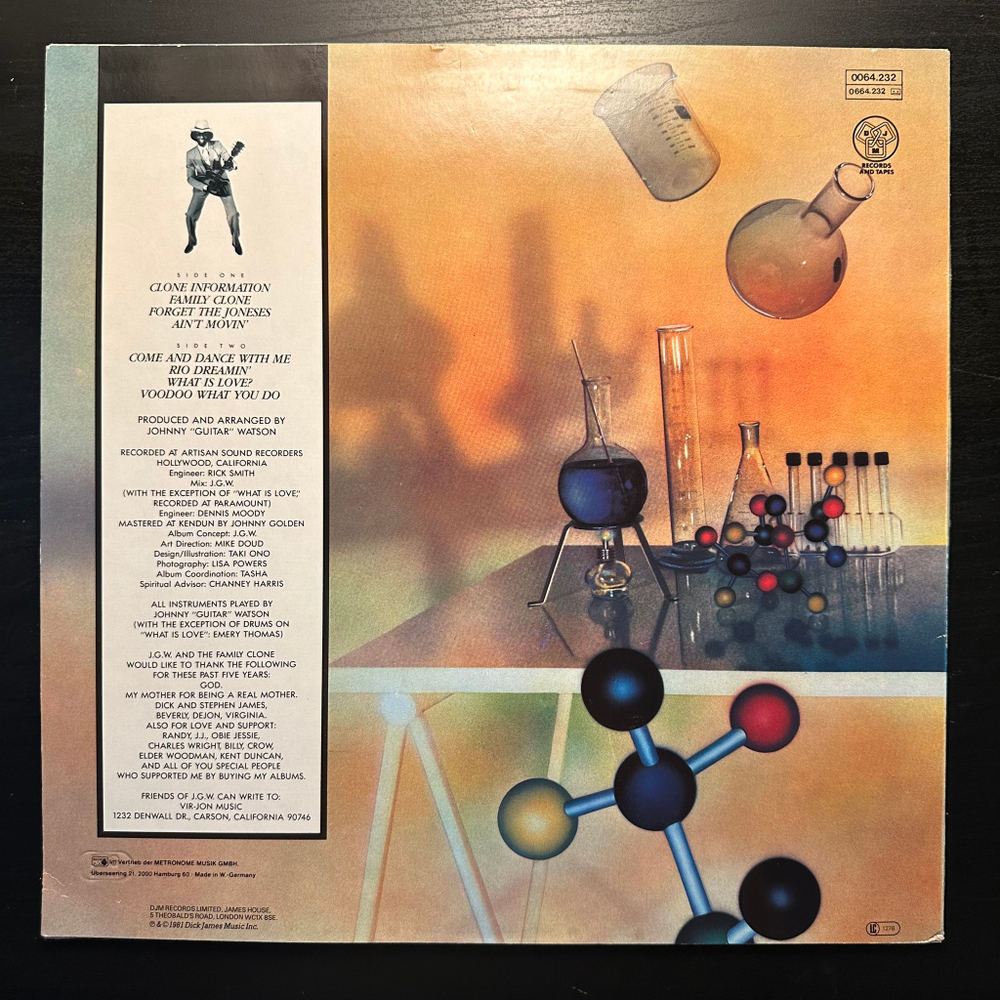 Johnny Guitar Watson - Johnny "Guitar" Watson And The Family Clone (Германия 1981г.)