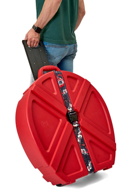 Кейс кофр ЧЕРНЫЙ для барабанных тарелок до 24" на колесах и с выдвижной ручкой DGCASE DARUMA 24-01А