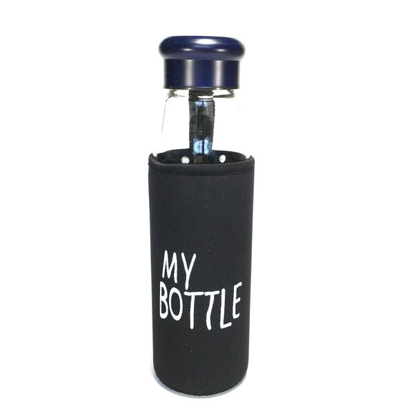 Стеклянная бутылка в чехле MY BOTTLE, 550 мл