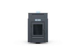 Банная печь Душа- 15 Кожух Квадро Закрытая Каменка стекло 8мм