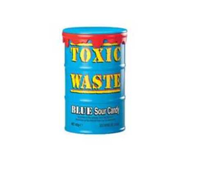 Кислые леденцы Toxic Waste Purple Sour Candy (синяя бочка), 42 г