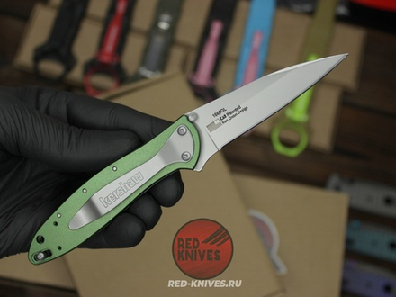 Нож KERSHAW Leek 1660 Green - зеленая рукоять