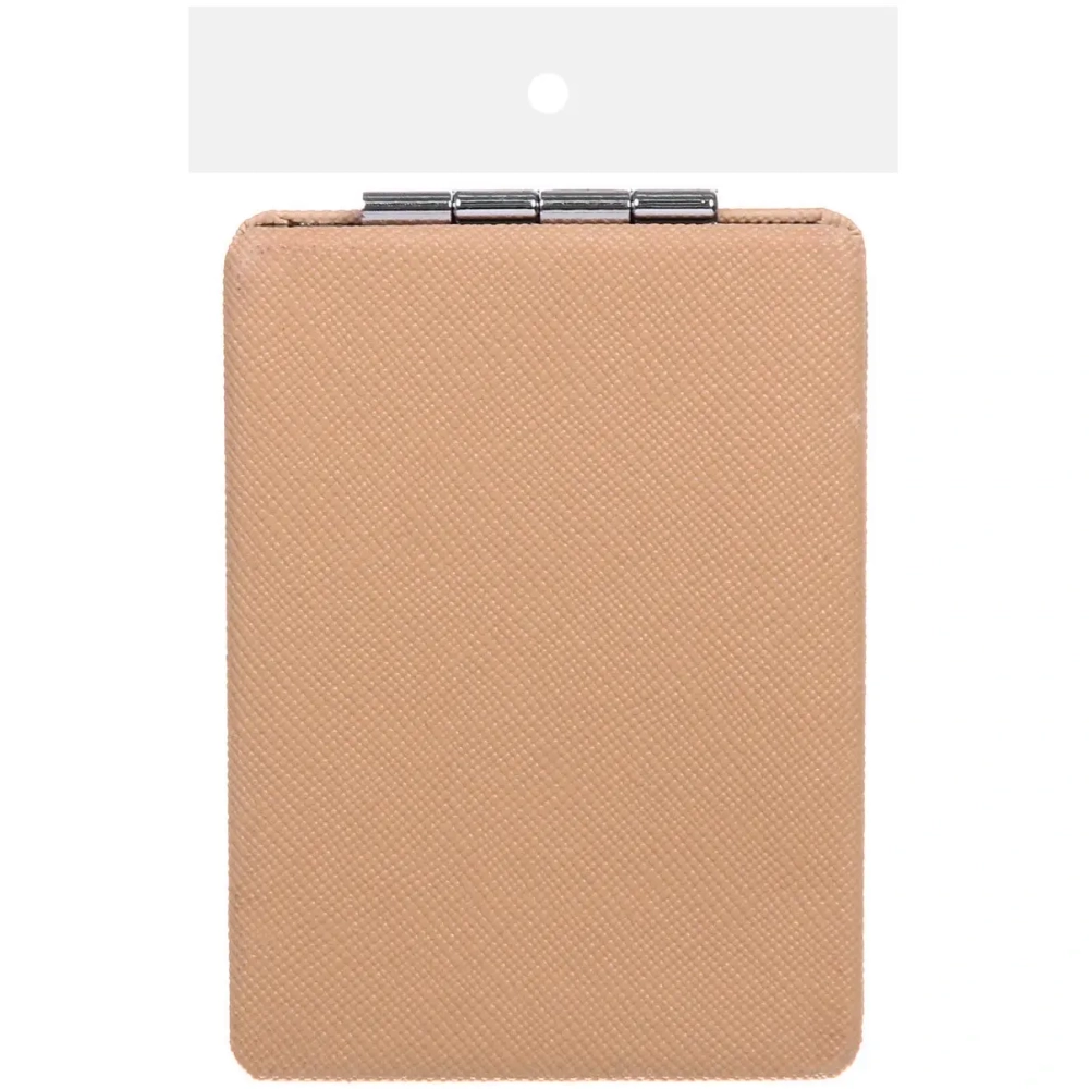 Зеркало косметическое двойное «ФРАТЕЛЛИ», прямоугольник, цвет золото, 9*6см (пакет с подвесом)