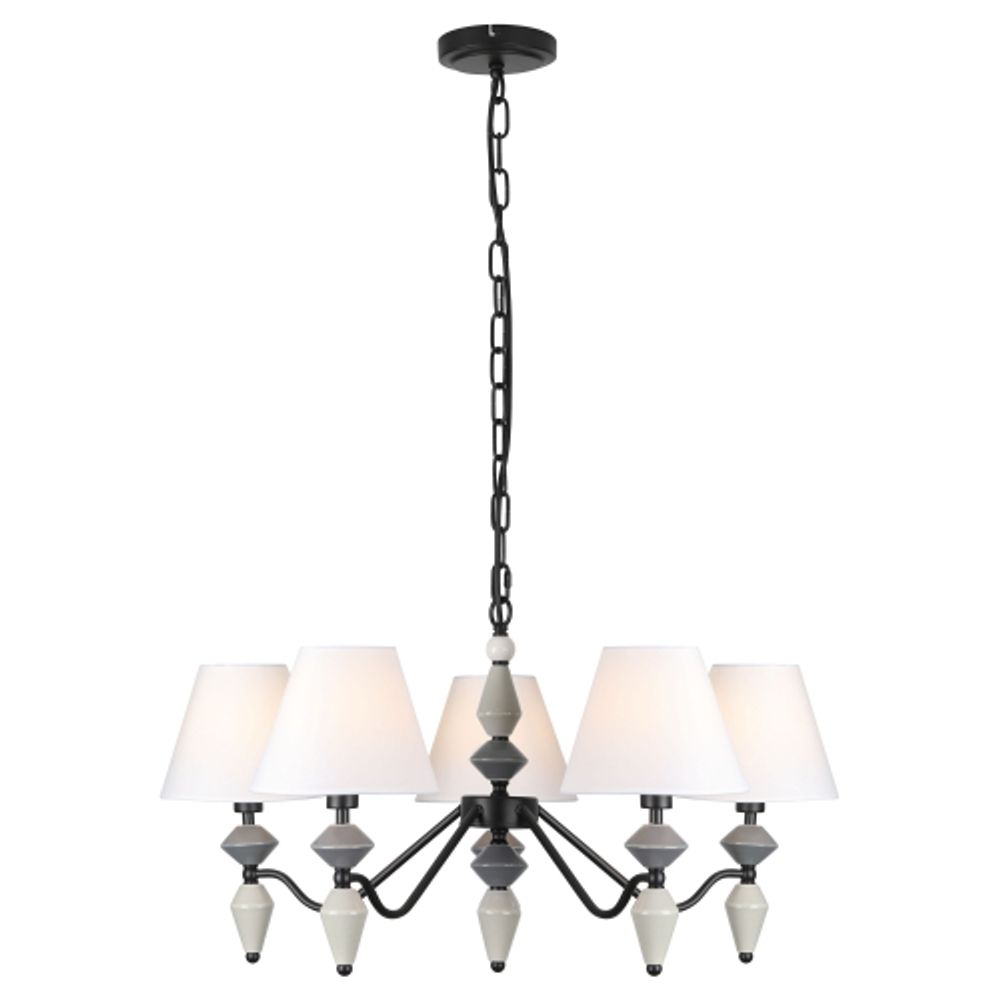 Люстра Rivoli   2096-305 5 х Е14 40 Вт классика