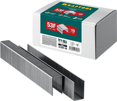 KRAFTOOL тип 20GA (53F/D/056) 19 мм, 5000 шт, скобы для степлера (31787-19)