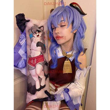 Мини дакимакура фурри Енот арт. M1189, 60х20 см